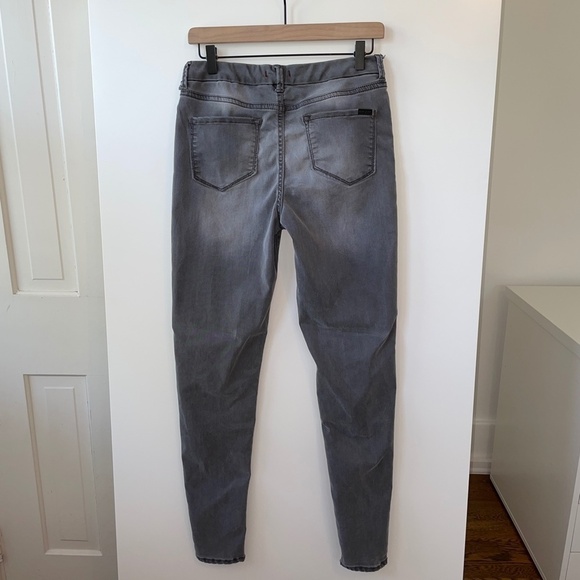 Dear John Cigarette Medium Gray Legging Jeans Stretchy Comfy Neutral Pockets 28 - Picture 4 of 8